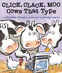 cover image for "Click, Clack, Moo: Cows That Type"